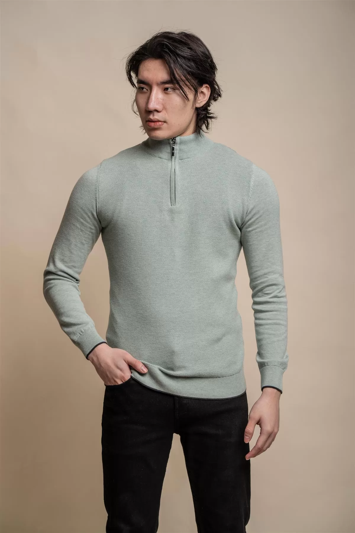 Kyle Half Zip Knit