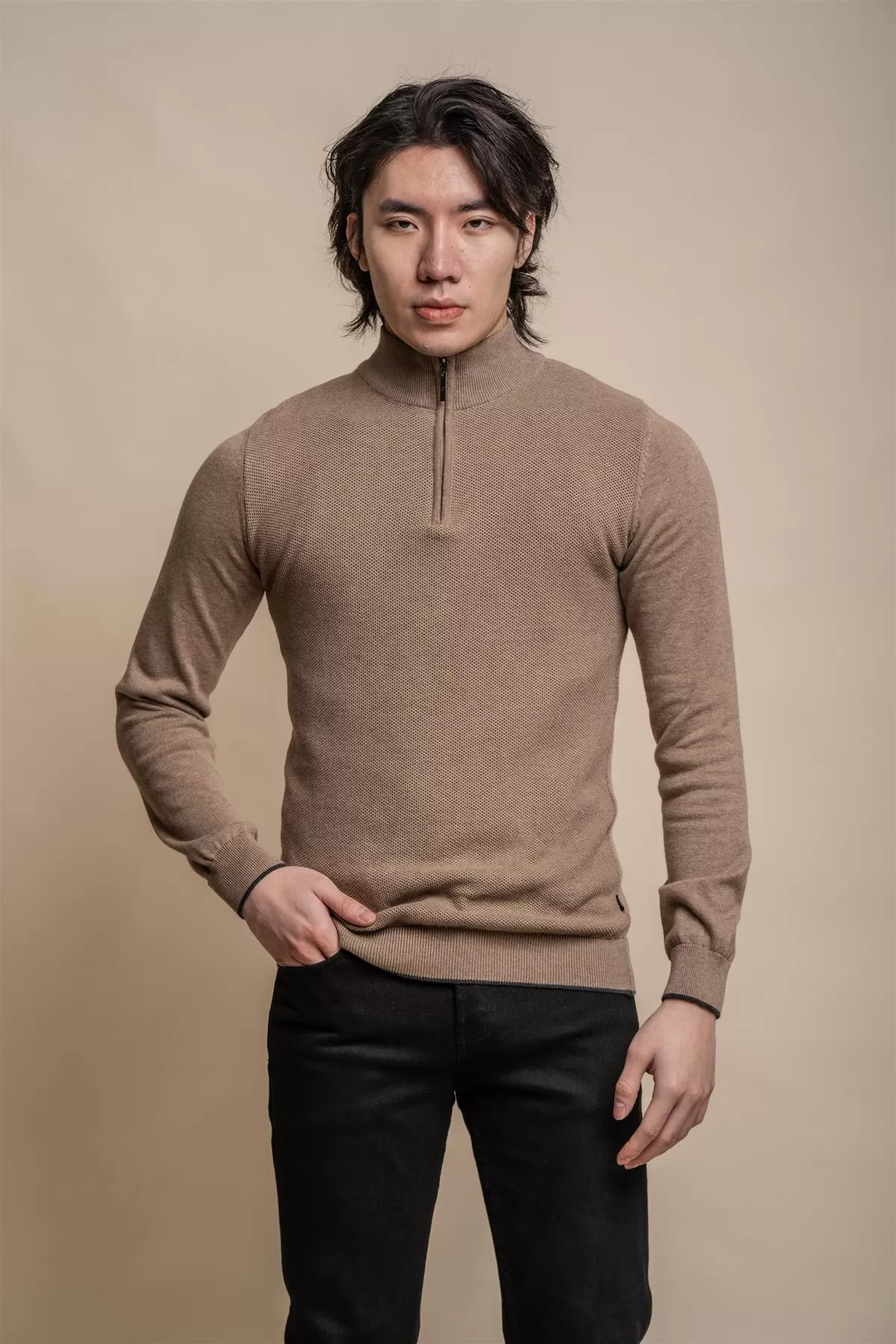 Kyle Half Zip Knit