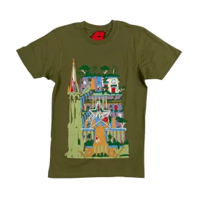 LA ROPA Art Home Olive Tee