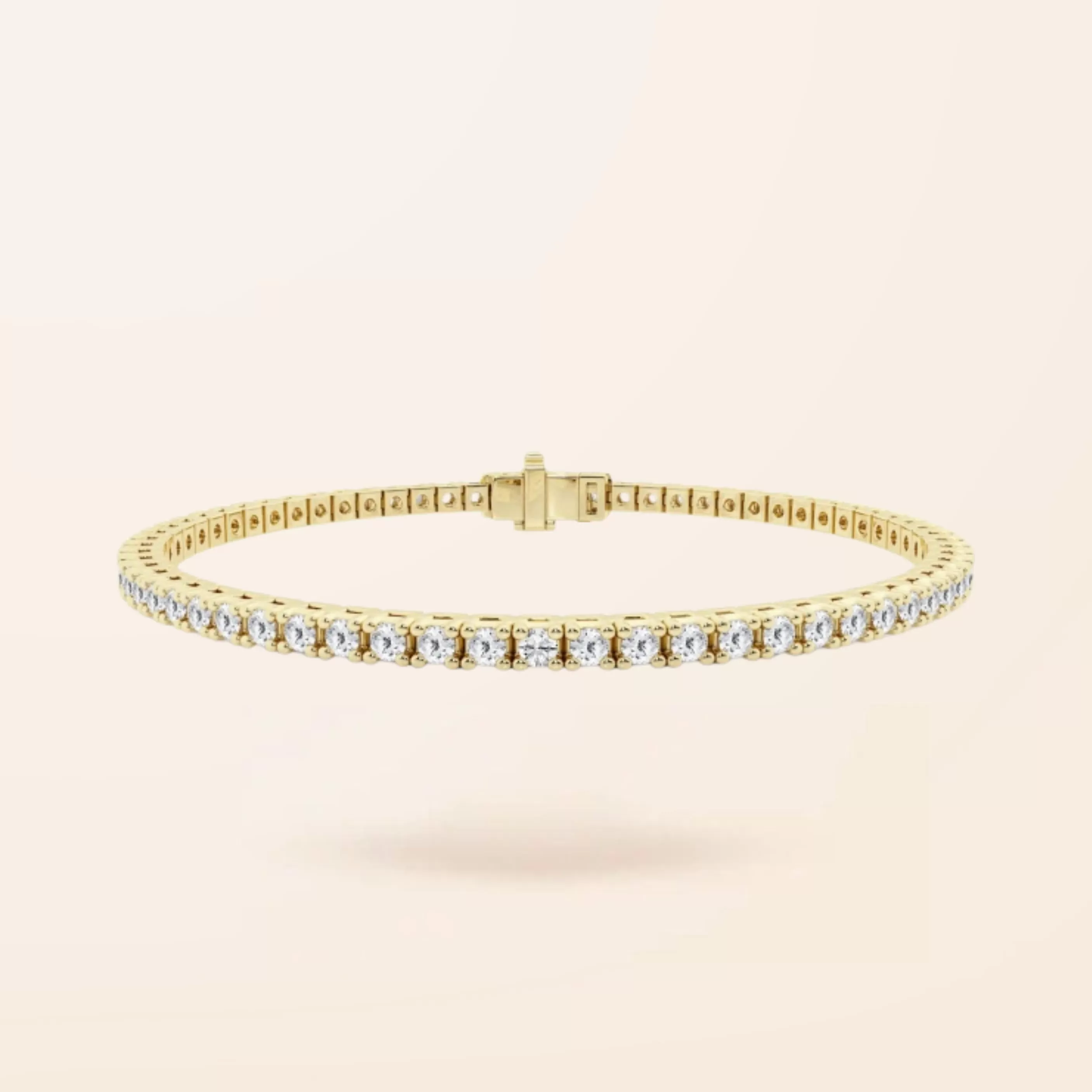 Lab Created Diamond Limited Edition 14K Gold Tennis Bracelet (3.00ct total weight)