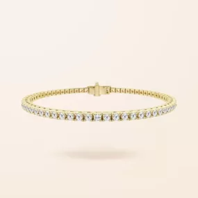 Lab Created Diamond Limited Edition 14K Gold Tennis Bracelet (3.00ct total weight)