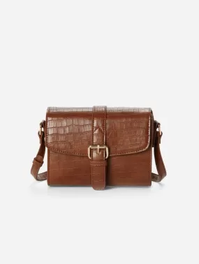 Lindsay II Croco Vegan Leather Crossbody | Multiple Colours