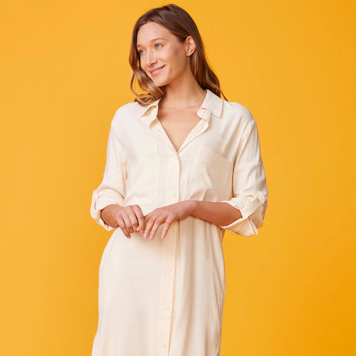 Linen Shirt Dress