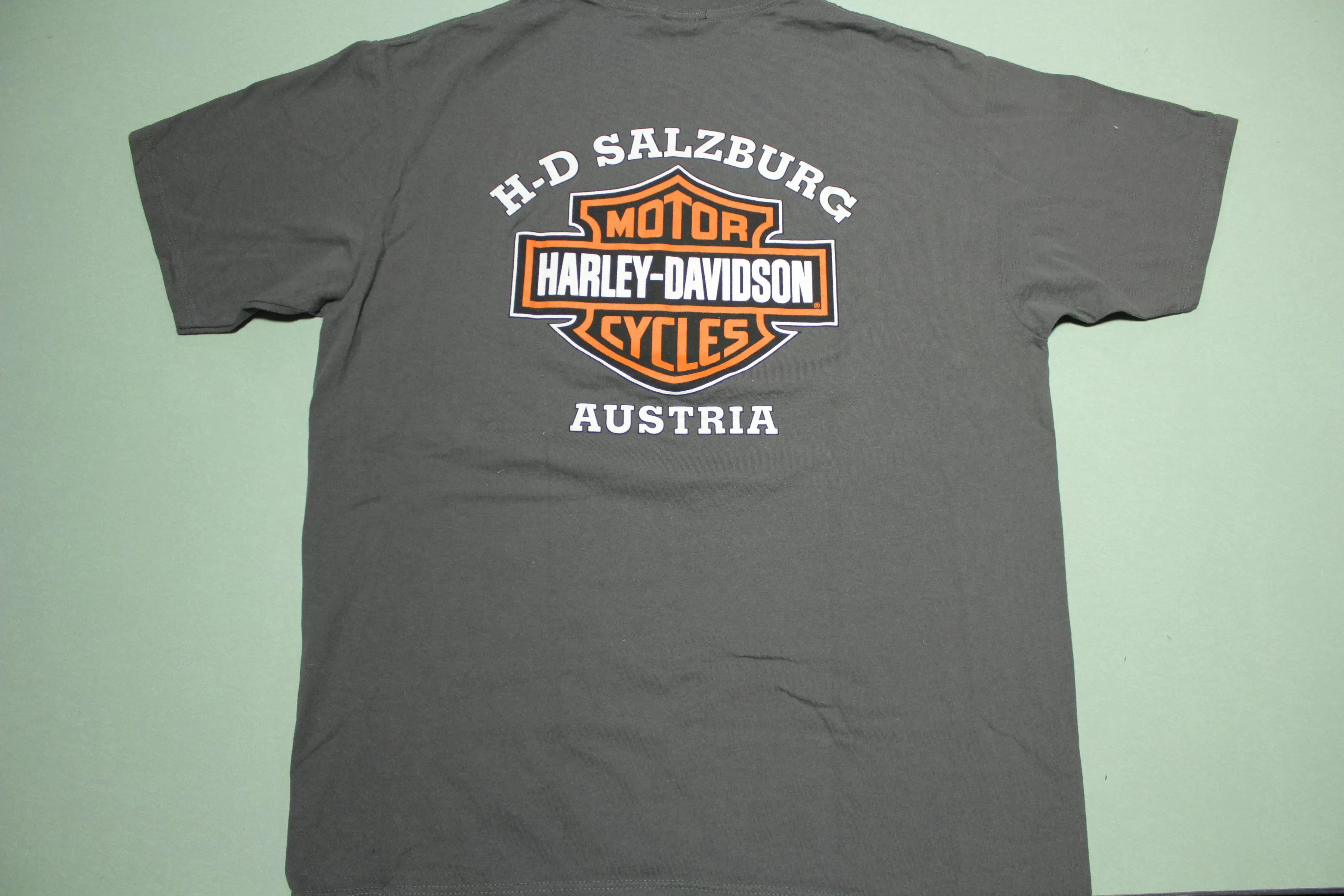 Live To Ride Harley Davidson 1998 Vintage 90's Salzburg Austria Single Stitch USA T-Shirt