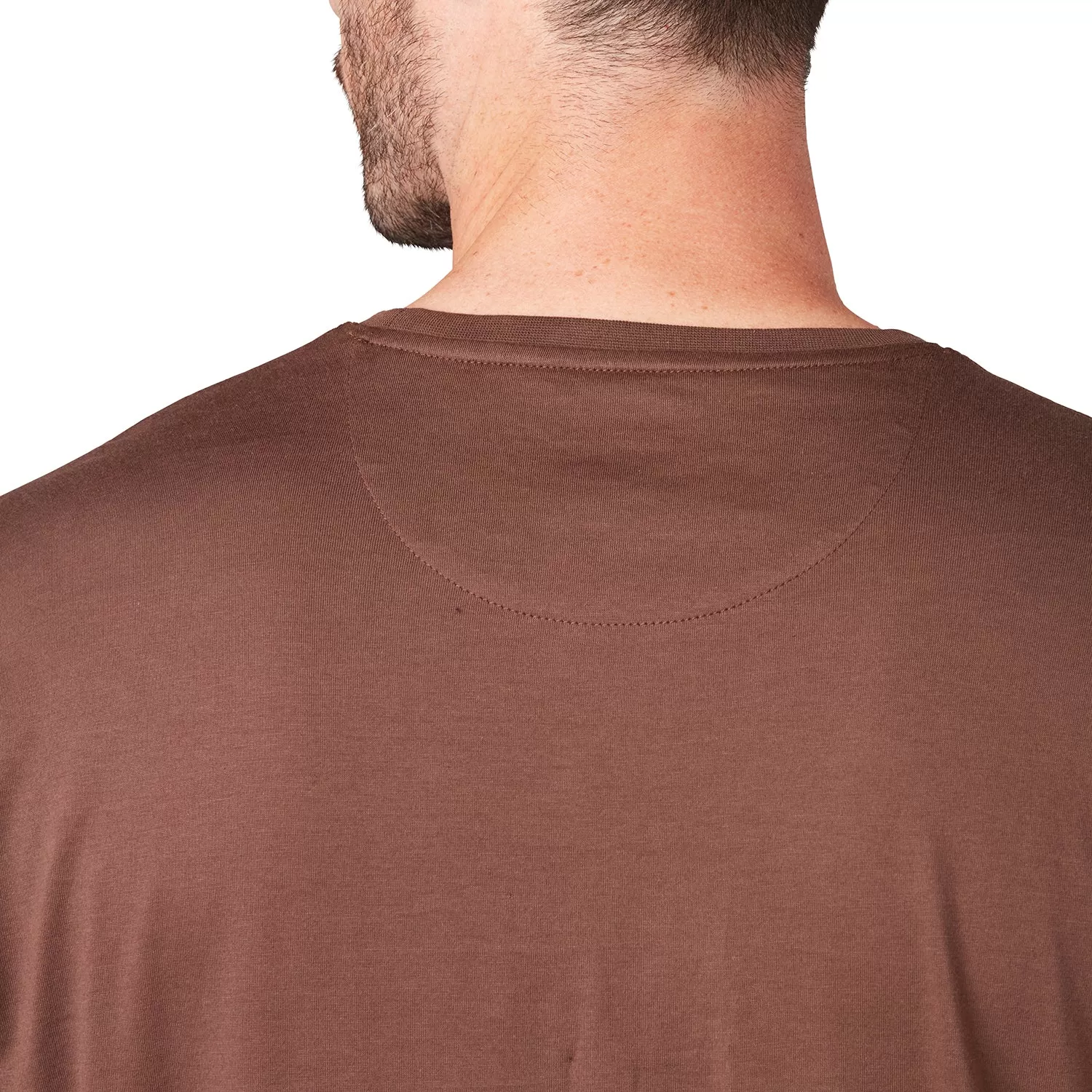 Long Sleeve Pima Cotton Tee :: Dark Brown