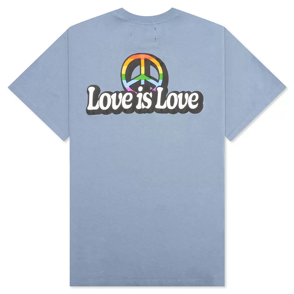 Love is Love Tee - Blue Granite