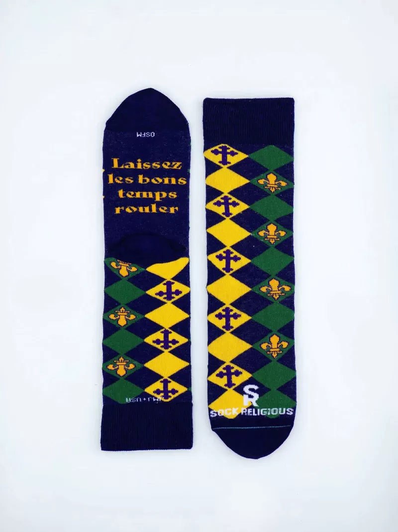 Mardi Gras Socks