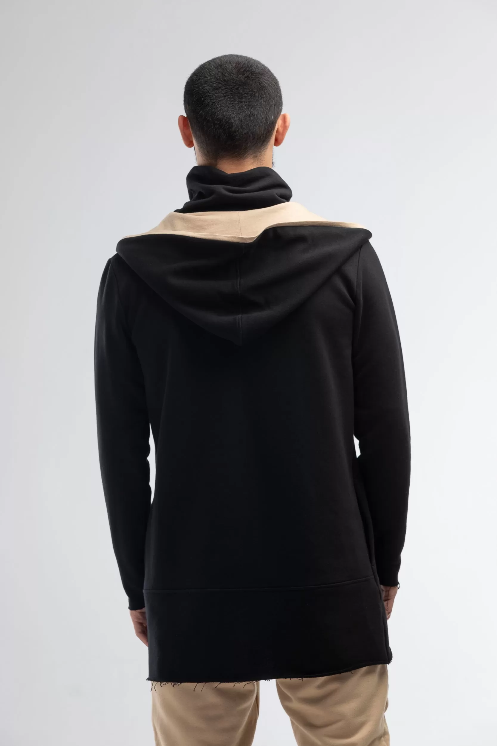 Men black hoodie