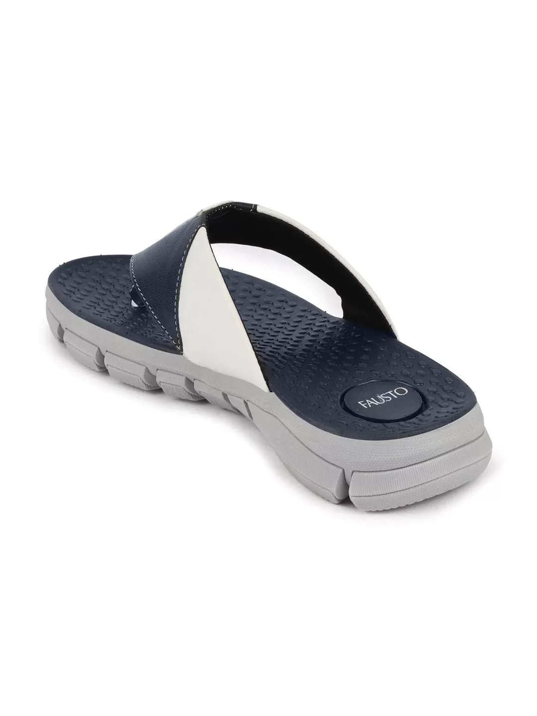 Men Navy Blue Casual Flexible Phylon Sole Slippers