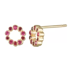 Mini Circle shape stud single earring