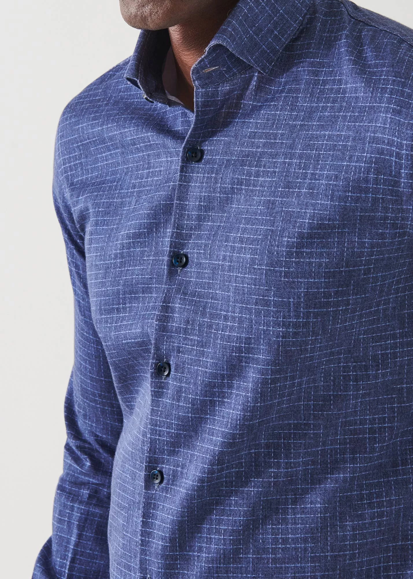 MIRCO-CHECK COTTON SHIRT