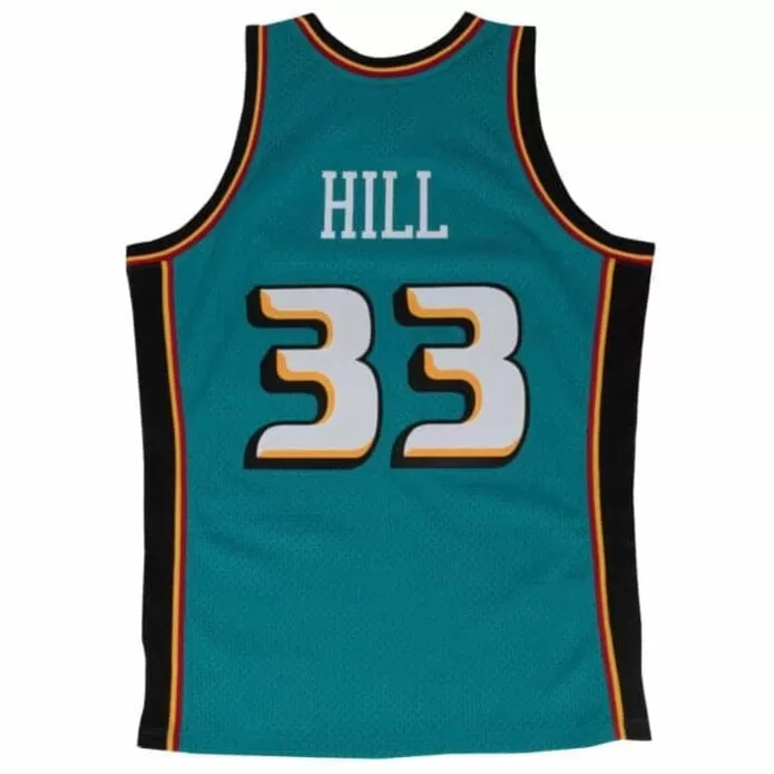 Mitchell & Ness Nba Detroit Pistons 98 Swingman Road Jersey Grant Hill (Teal)