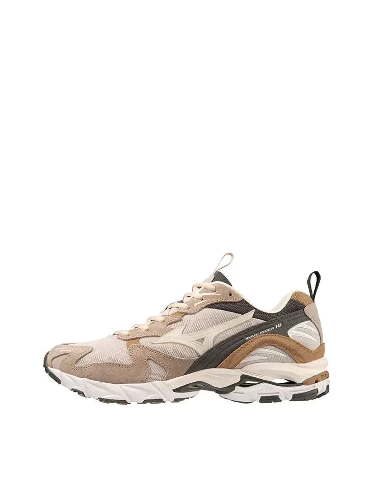 Mizuno Wave Rider 10 Premium Trainer Silver Cloud / Snow White / Tiger Eye