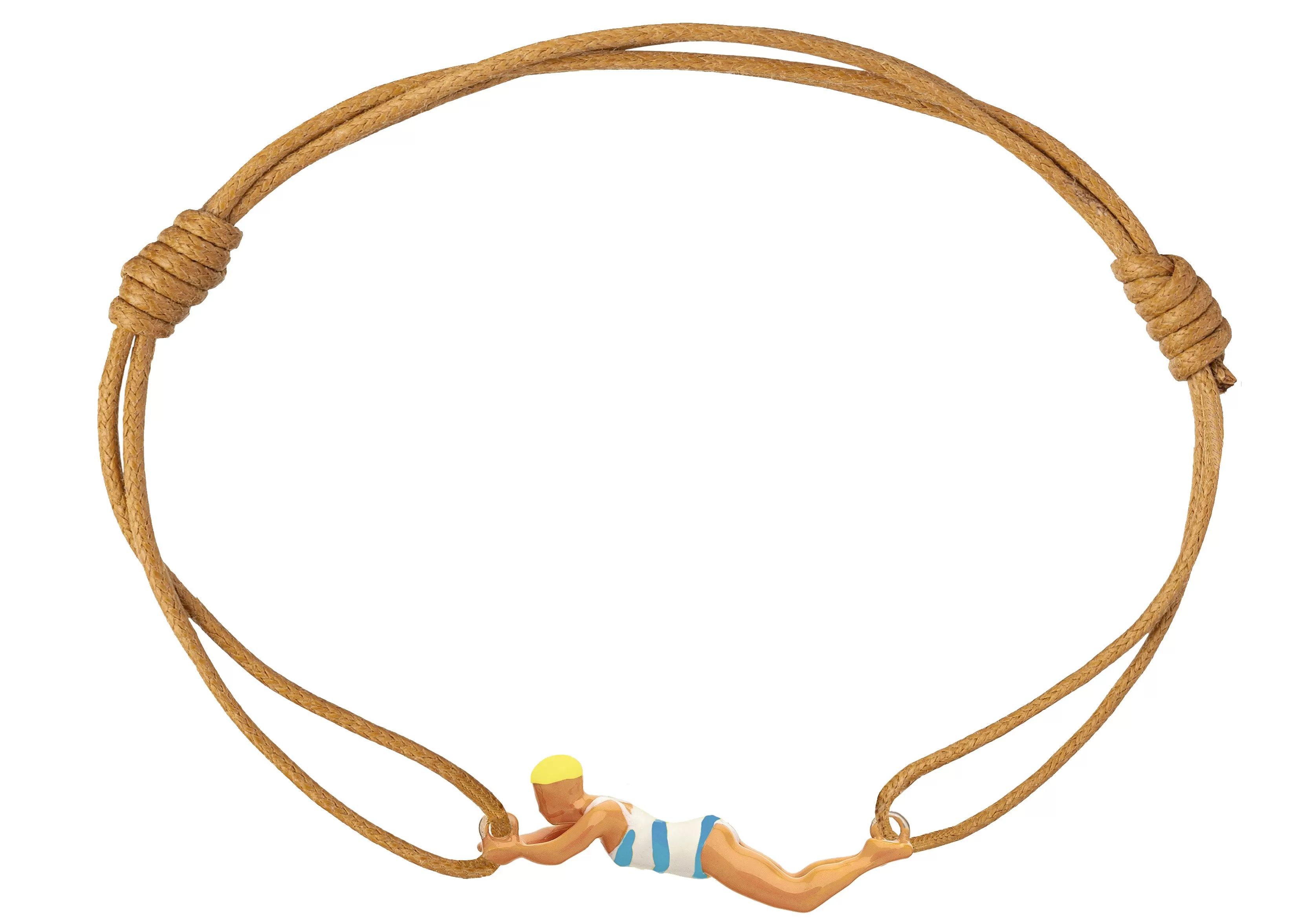 NADADORA RAYADA SKY BLUE CORD BRACELET