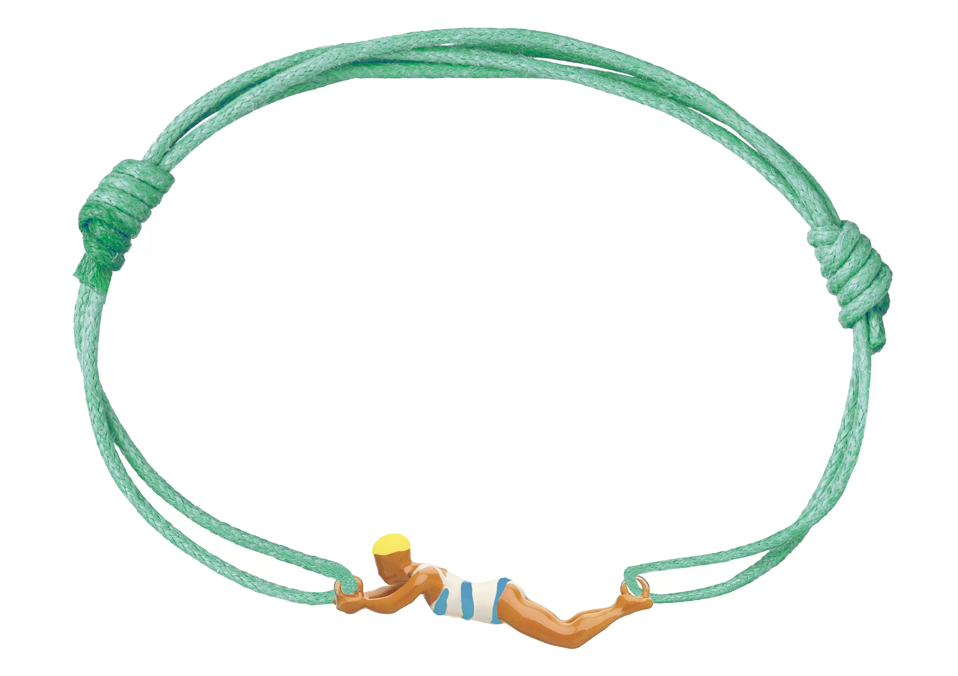 NADADORA RAYADA SKY BLUE CORD BRACELET