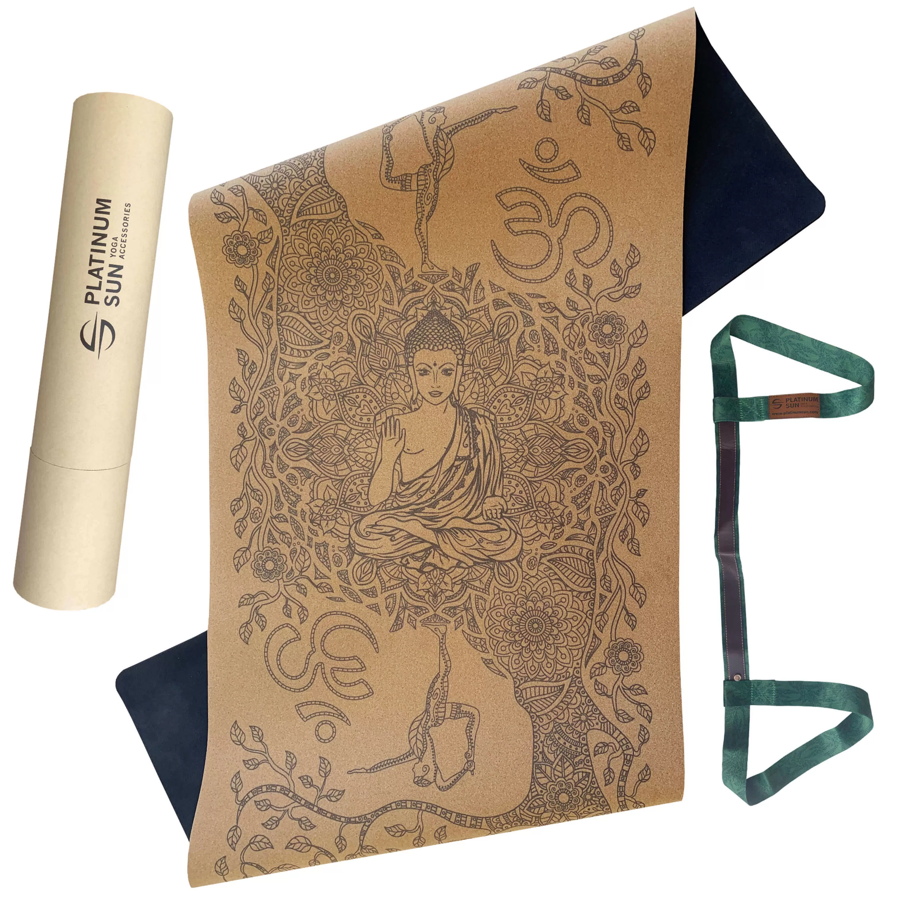 Non Slip Cork Yoga Mat | Wisdom Tree