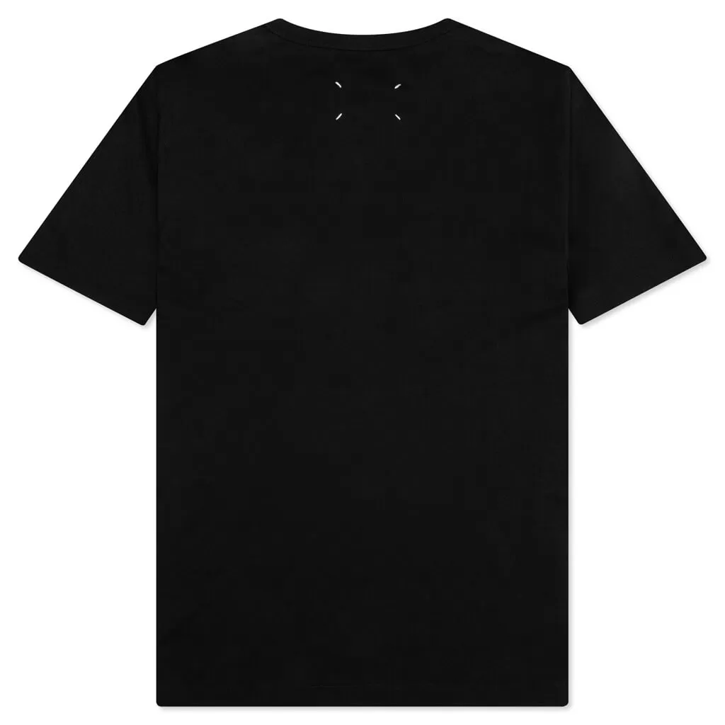 Numeric Logo Mako Cotton T-Shirt - Black