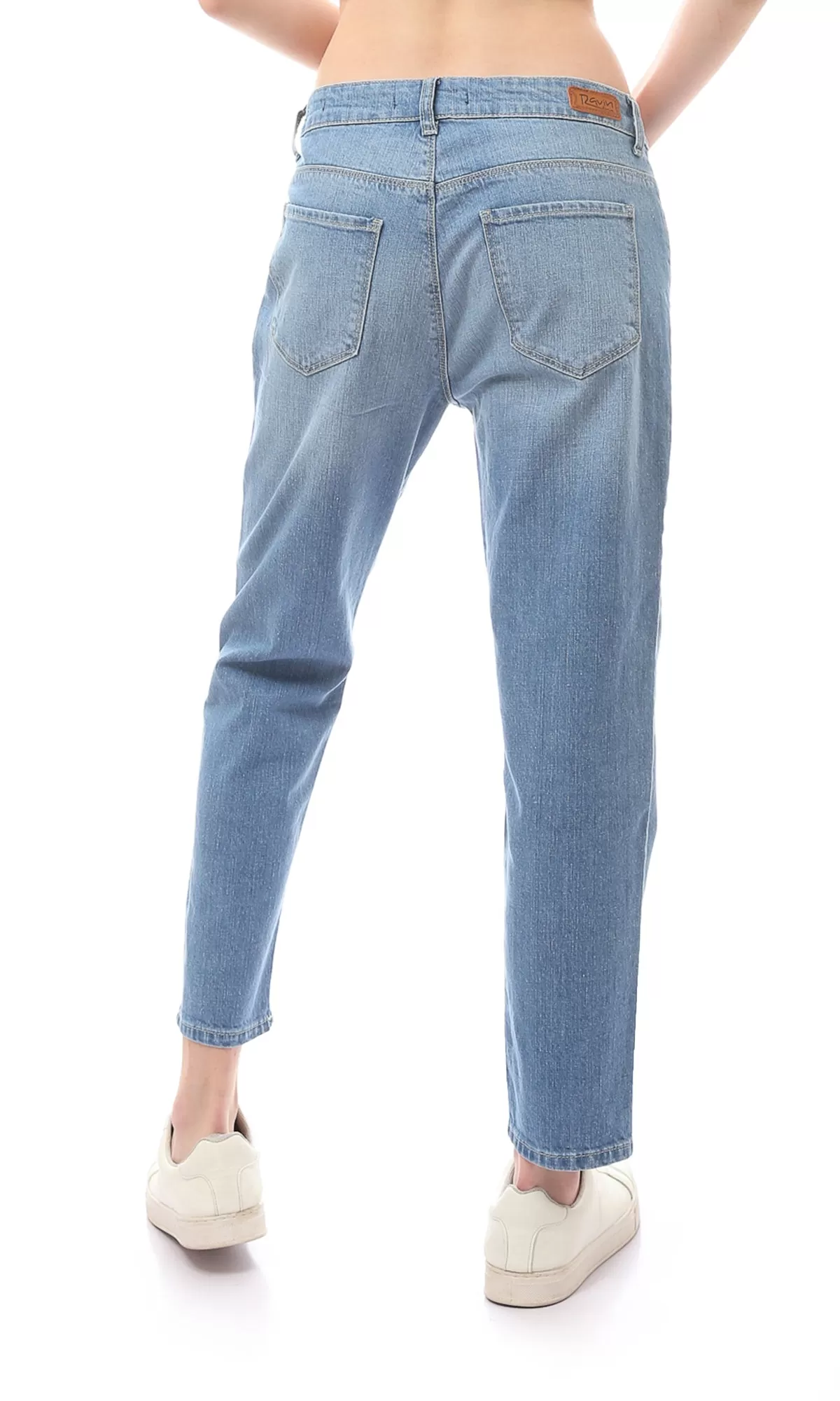 O168639 Comfortable Light Blue Regular Fit Jeans