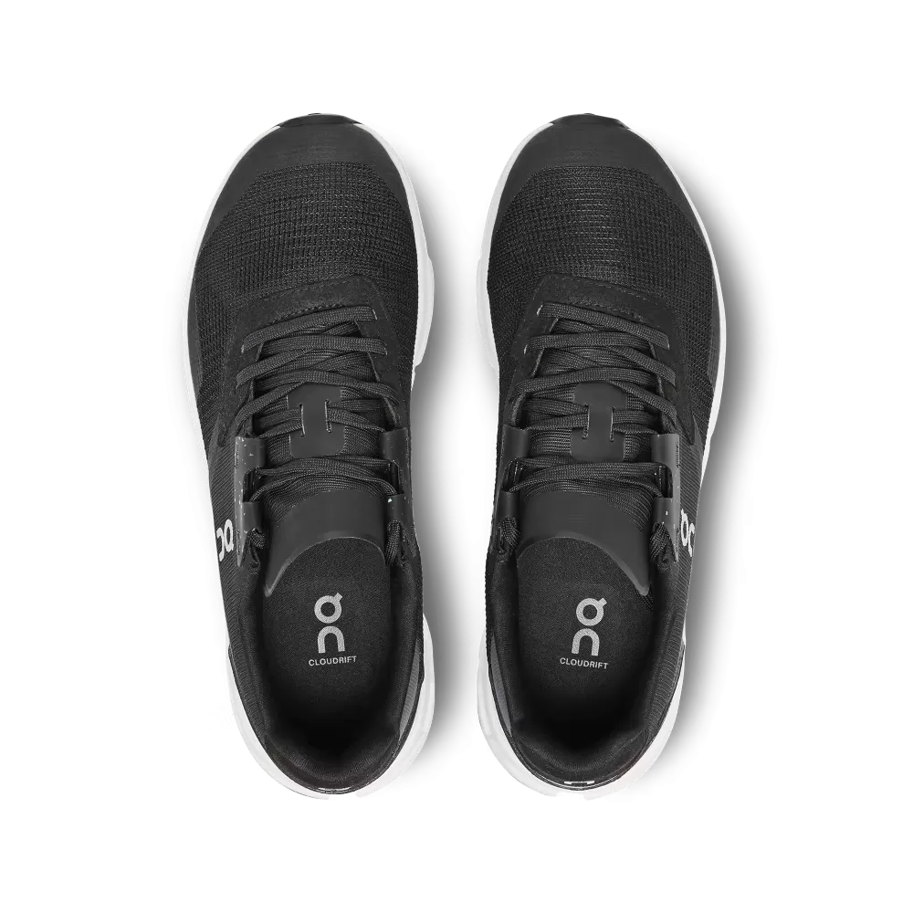 On Running Women's Cloudrift Shoes - Black / White