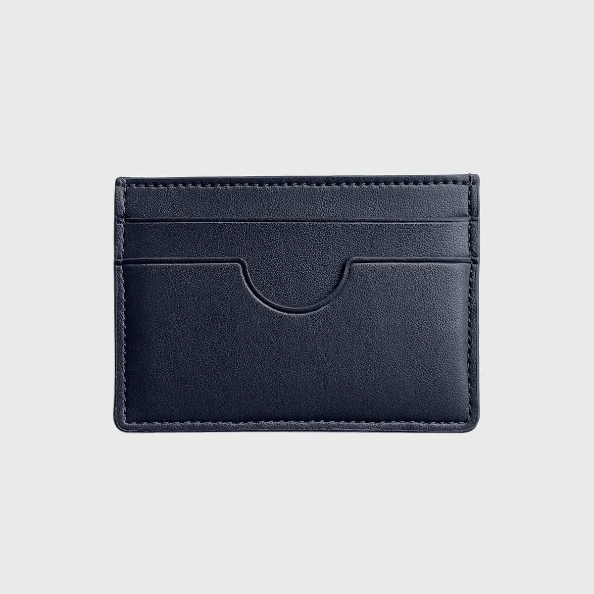 Premium Slim Apple Leather Vegan Cardholder | Coastal Blue