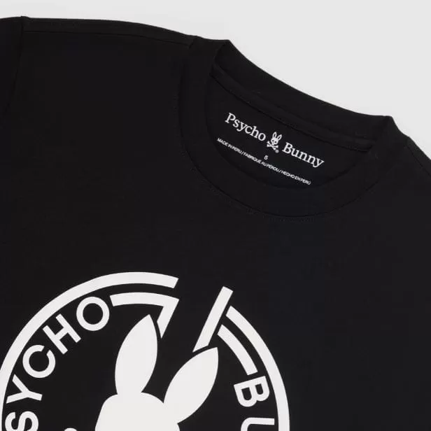 Psycho Bunny Santa Fe Graphic Tee (Black) B6U203Y1PC