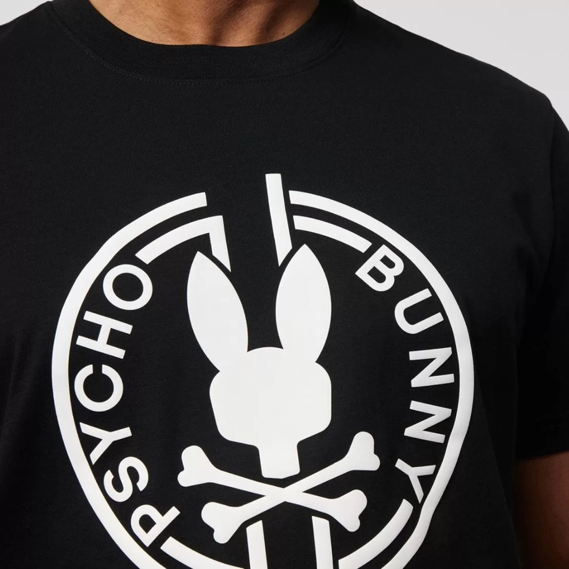 Psycho Bunny Santa Fe Graphic Tee (Black) B6U203Y1PC