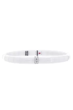 Pura White Ceramic Stretch Bracelet