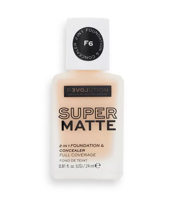 Revolution Relove - Base de maquillaje Super Matte - F6