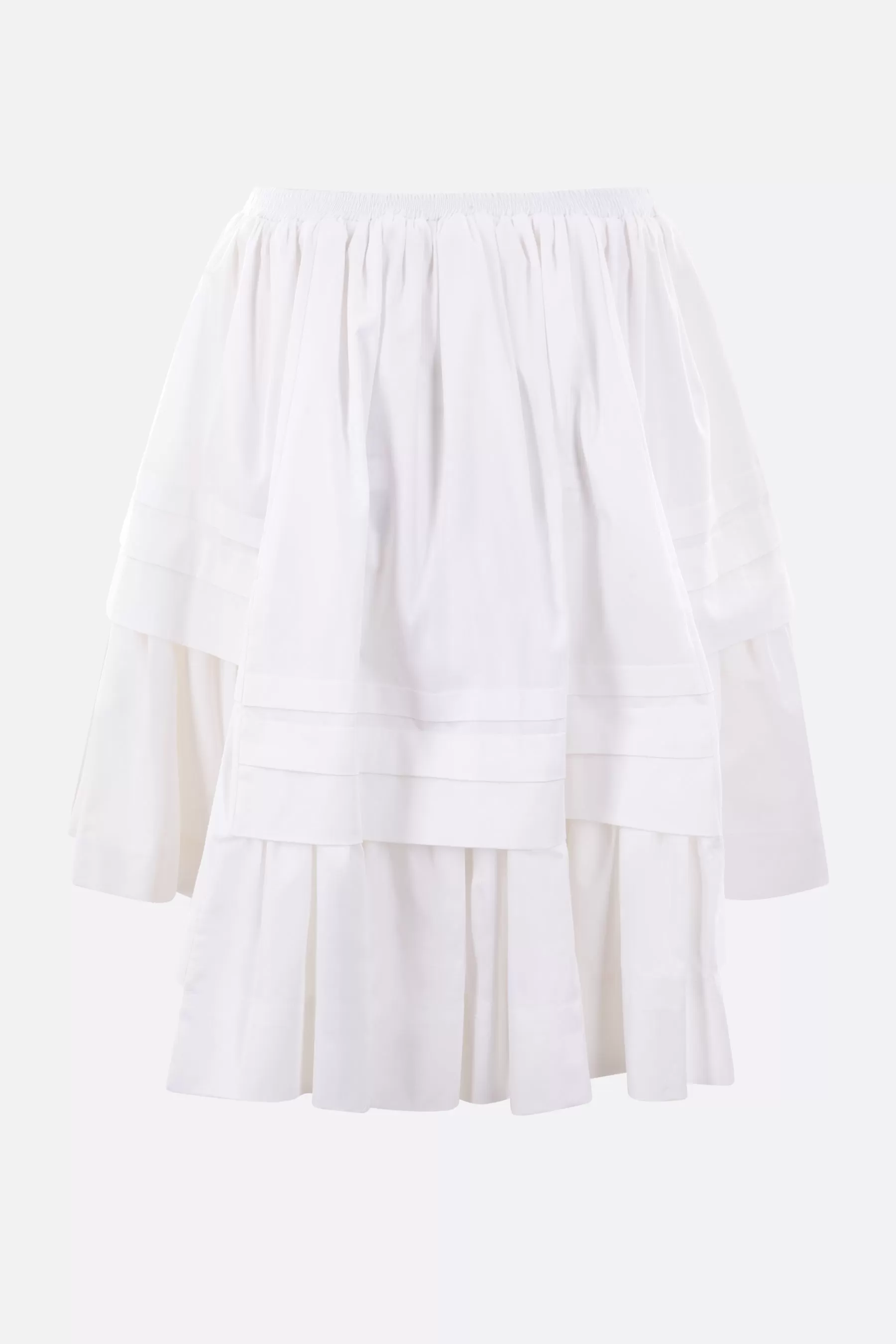 Rosemary flounced cotton miniskirt