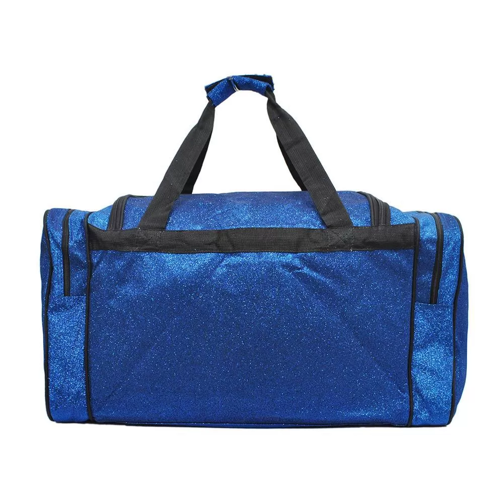 Royal Blue Glitter NGIL Canvas 20 Duffle Bag