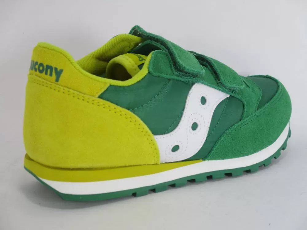 Saucony Originals Jazz Double HL children's sneakers with tear SK261010 green-yellow