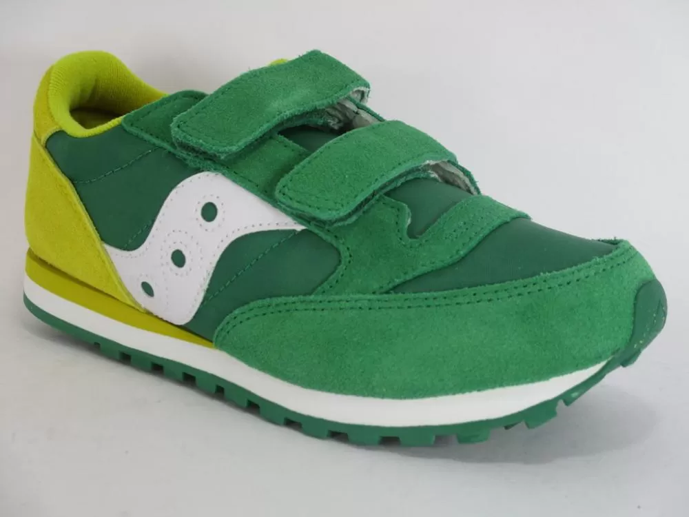 Saucony Originals Jazz Double HL children's sneakers with tear SK261010 green-yellow