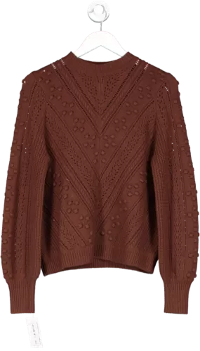 Sezane Brown Solal Jumper UK S