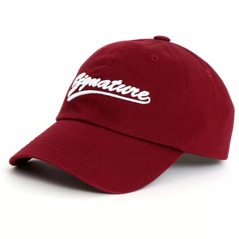 Signature Typo Embroidery Baseball Caps Hats Unisex Mens Womens 100% Cotton Adjustable Korean Style Fashion Accessories