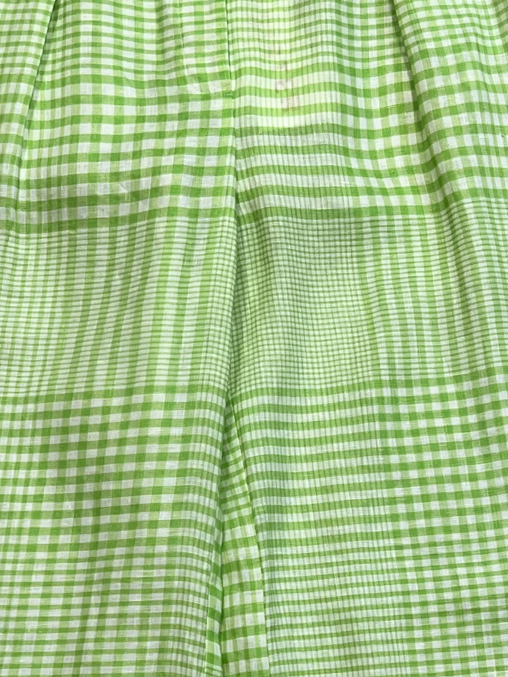 Size 6 - Sister Studios Green Check Gabby Pants