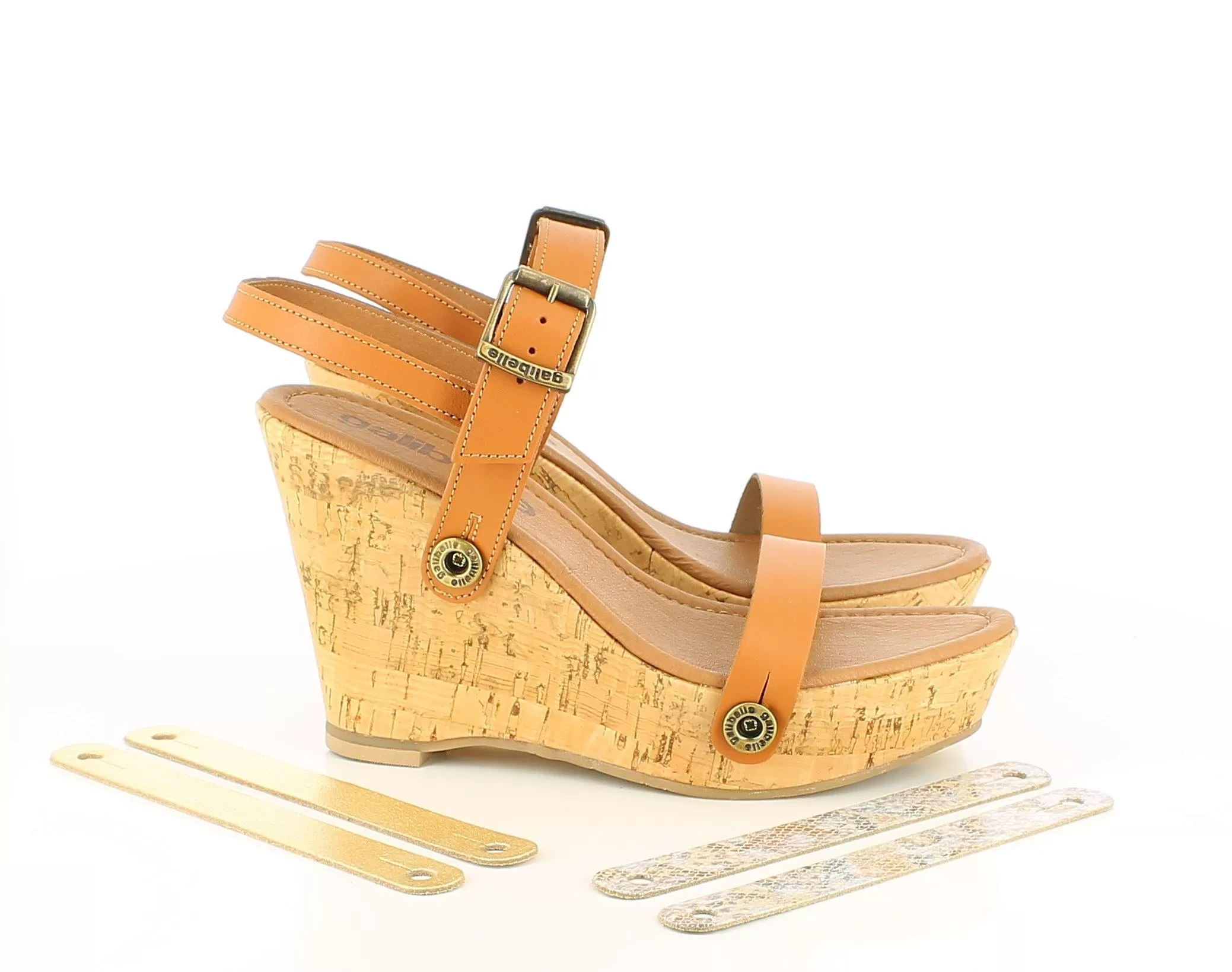 Sophia Cork Pack - Camel, Light Gold, White Snake Straps