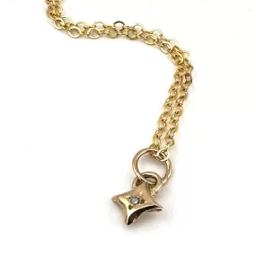 SPARKLE Charm - Gold with White Diamond