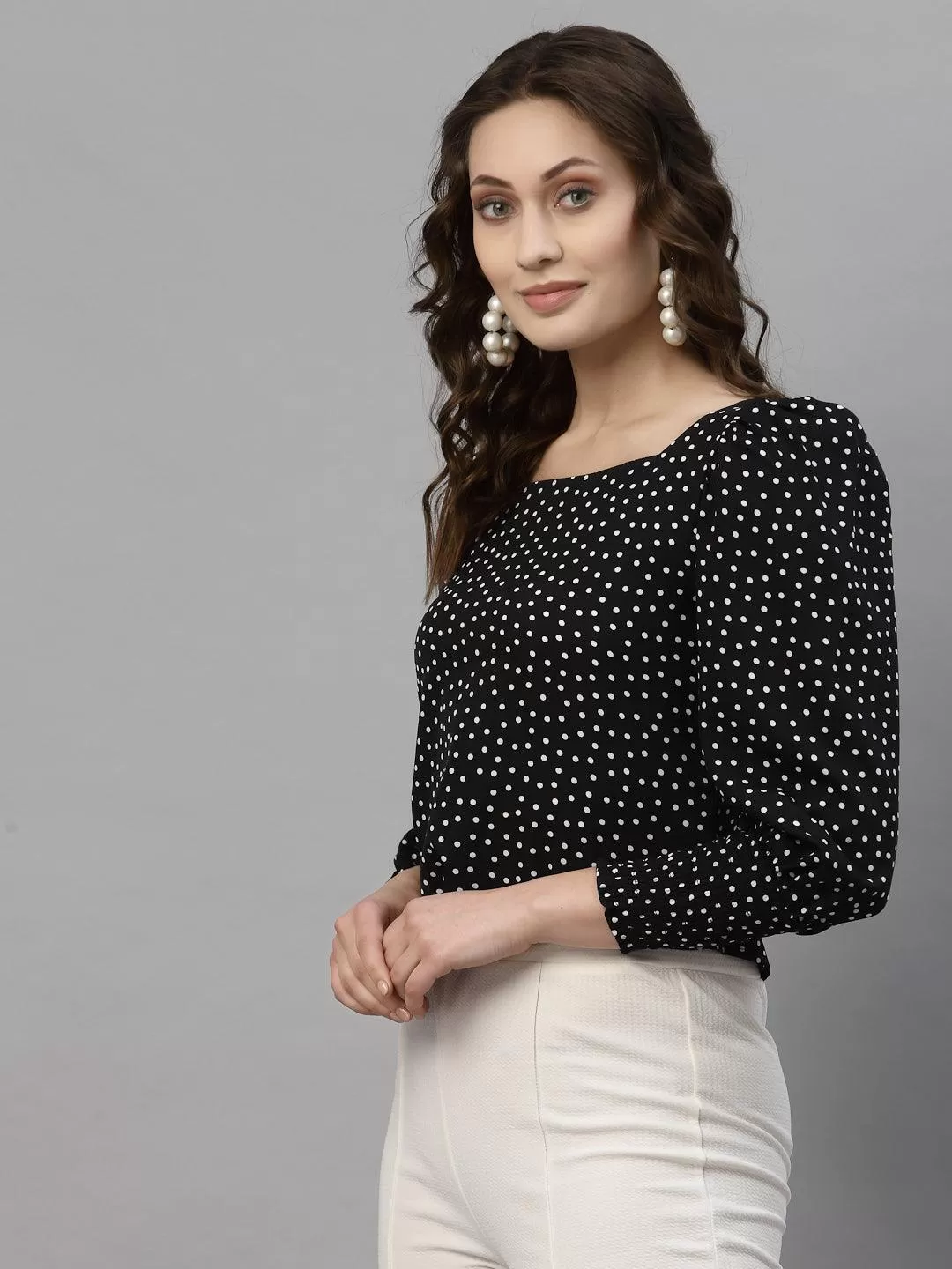 Style Quotient Women Black Printed Tops