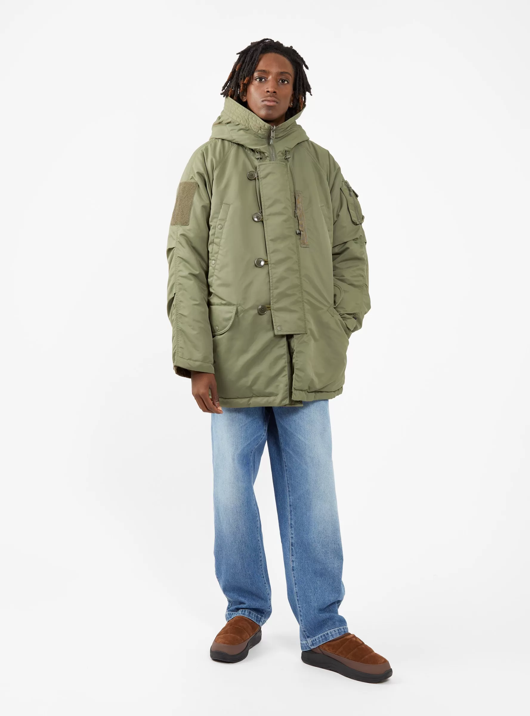 Tech Reversible N-3B Coat Olive