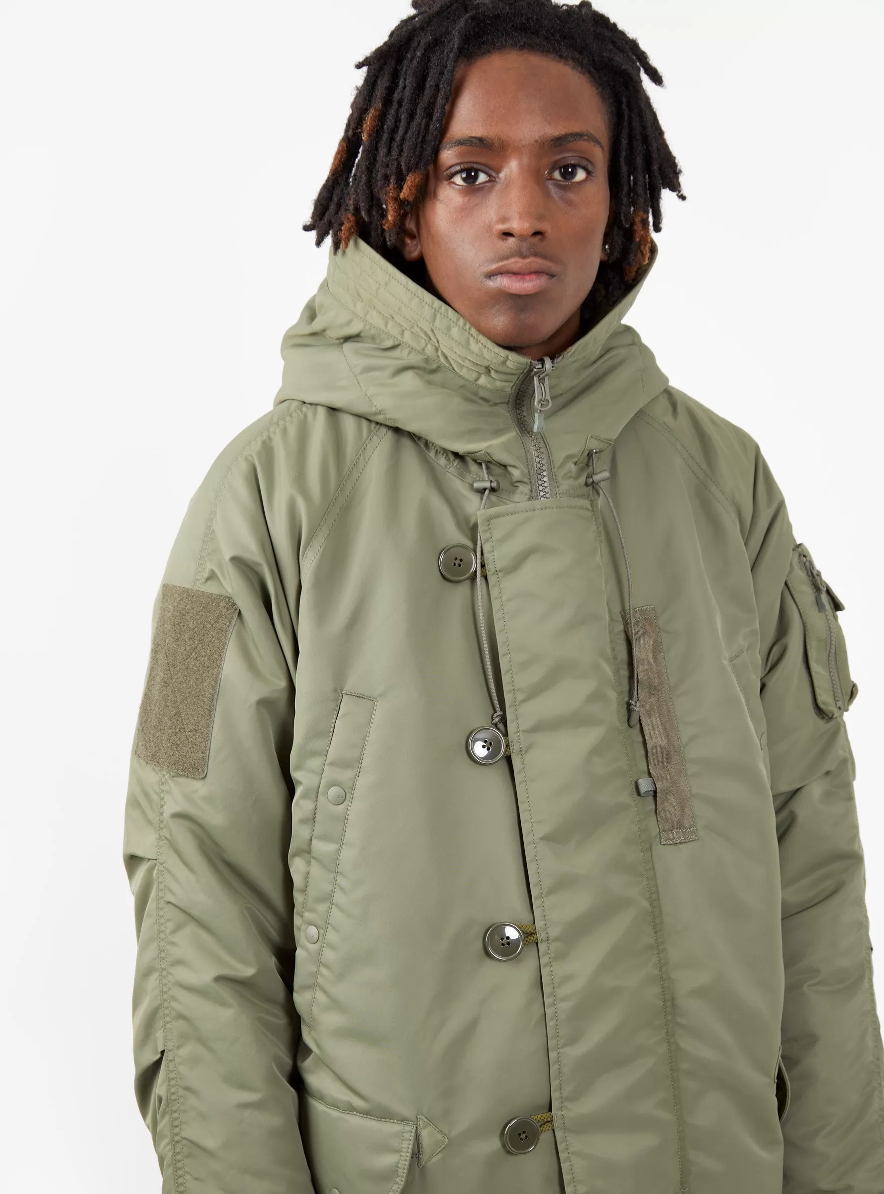 Tech Reversible N-3B Coat Olive