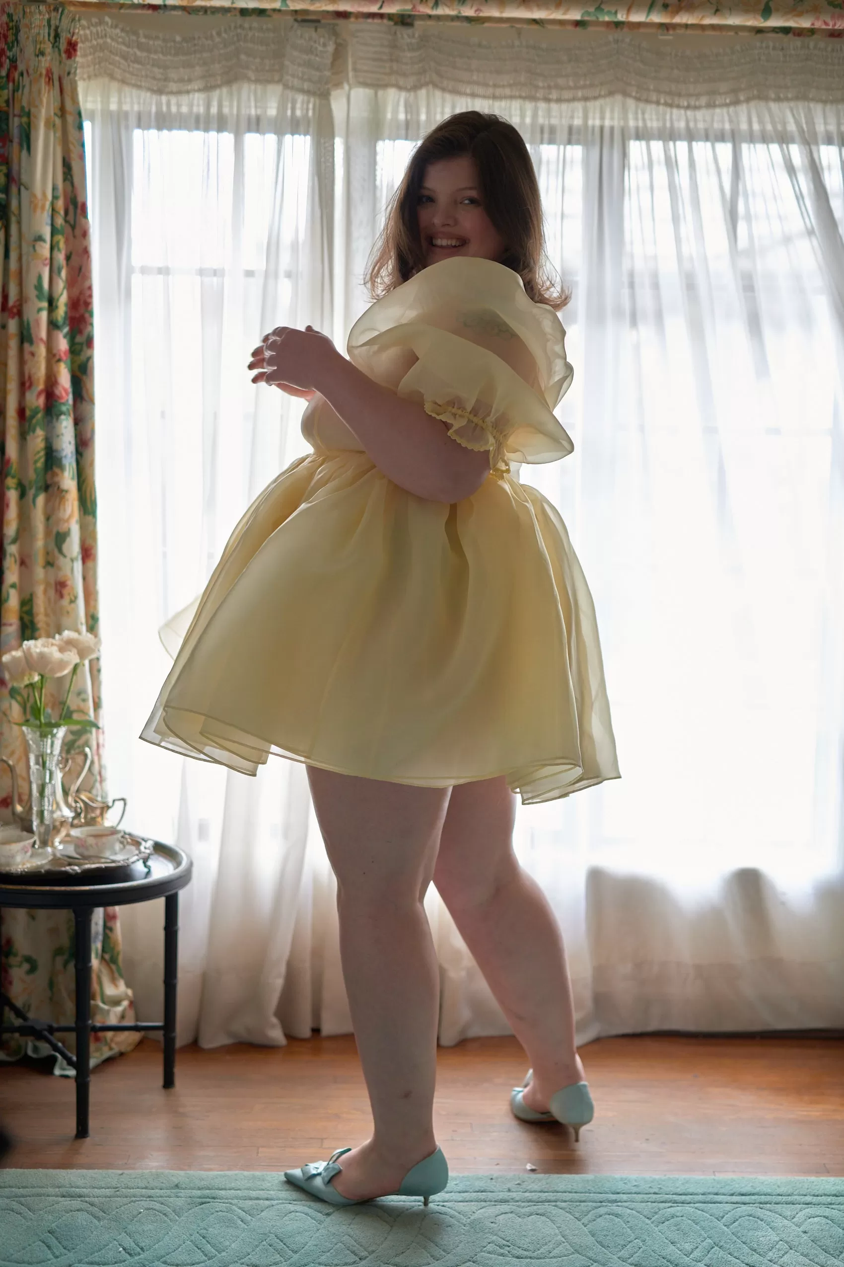 The Baby Banana Puff Dress