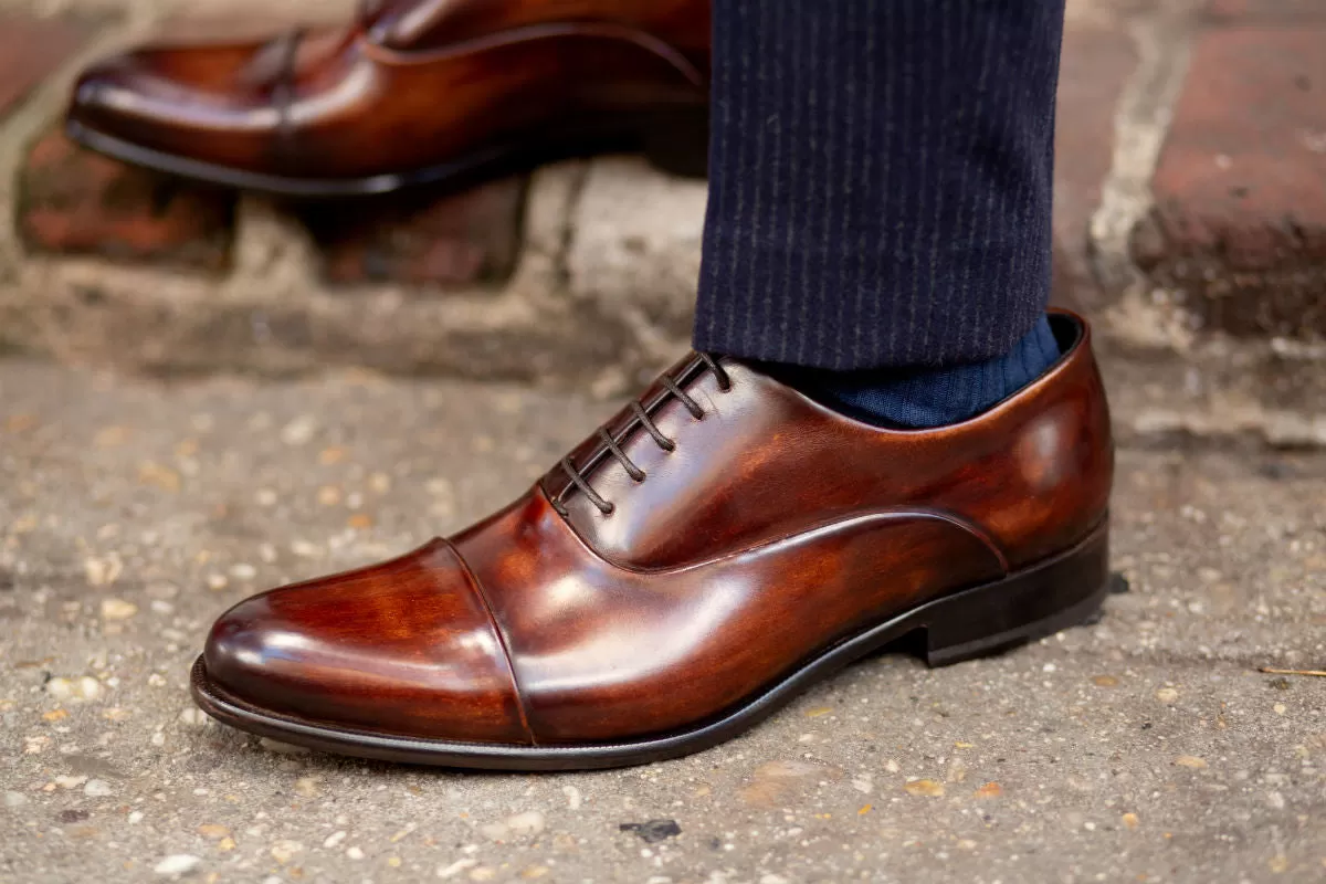 The Cagney Cap-Toe Oxford - Brown