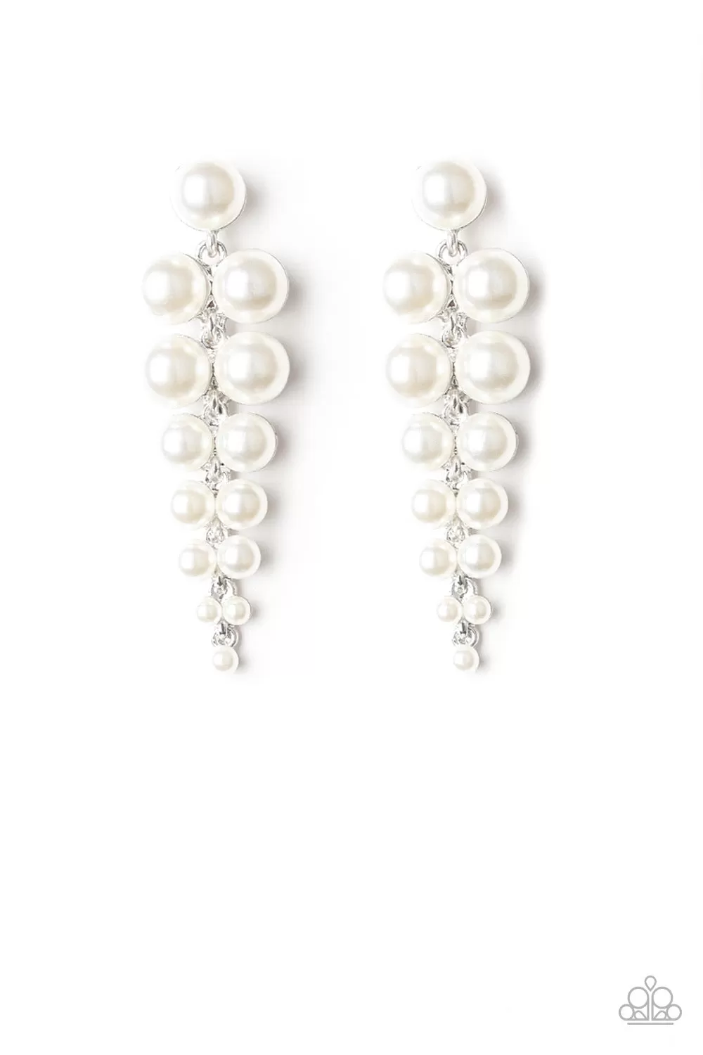 Totally Tribeca White-Earrings