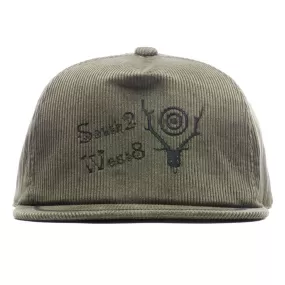 Trucker Hat - Olive/Corduroy