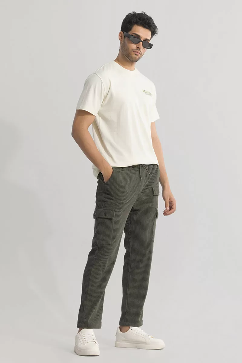 Urban Cord Olive Corduroy Cargo Pant