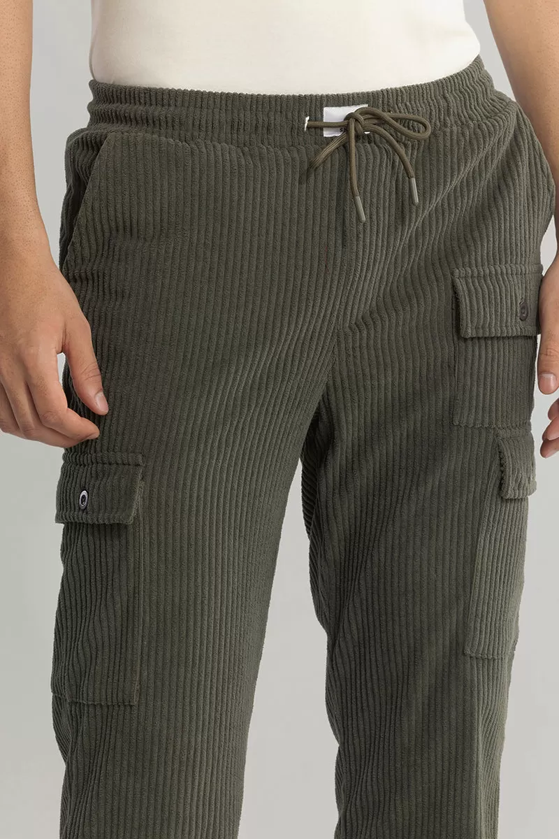 Urban Cord Olive Corduroy Cargo Pant