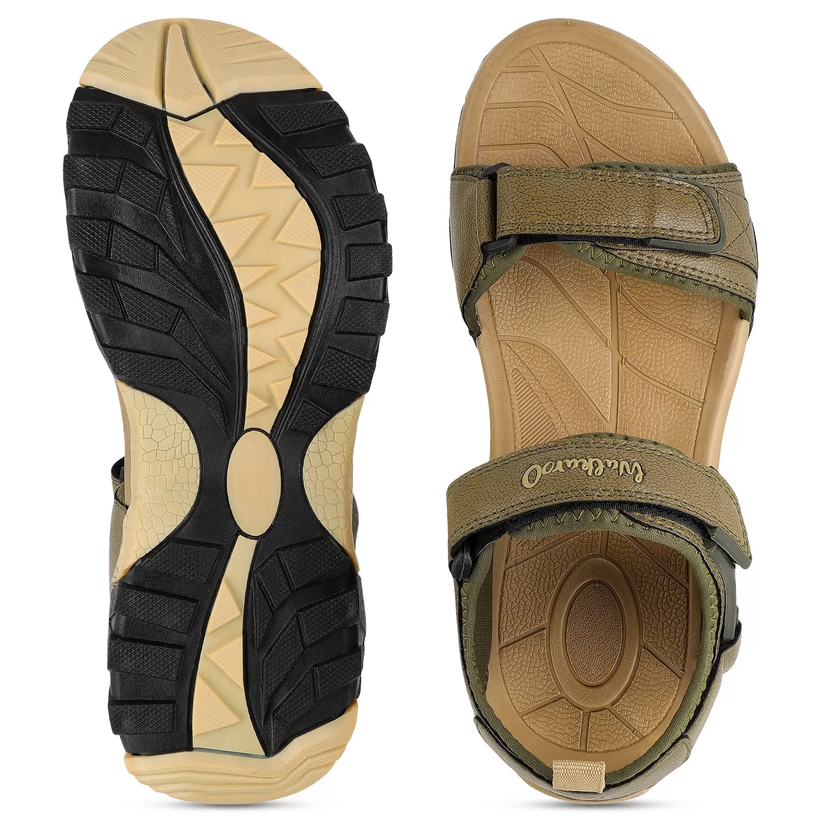 Walkaroo Men Sandals  - WC4421 Olive