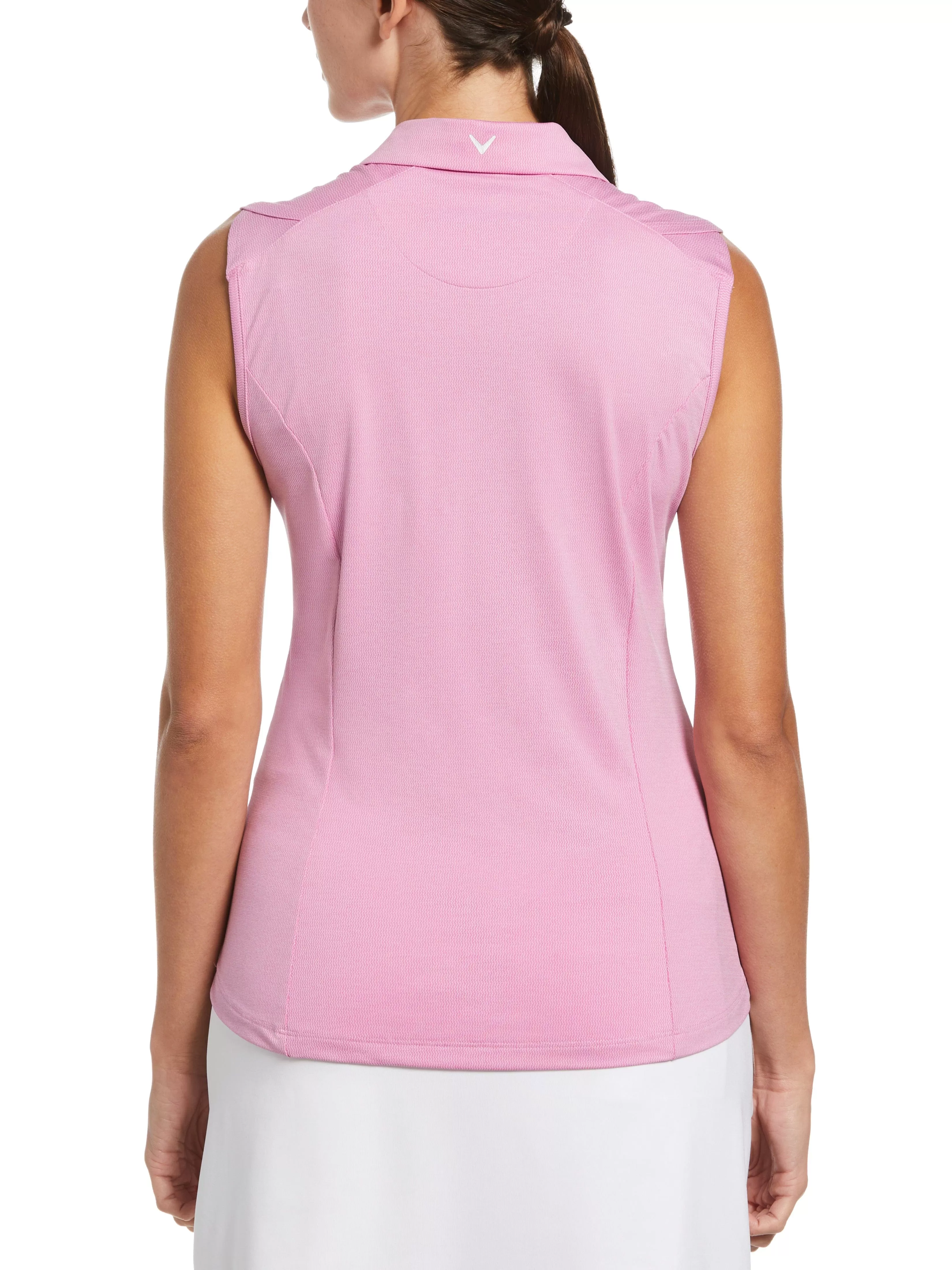 Womens Tonal Heather Golf Polo