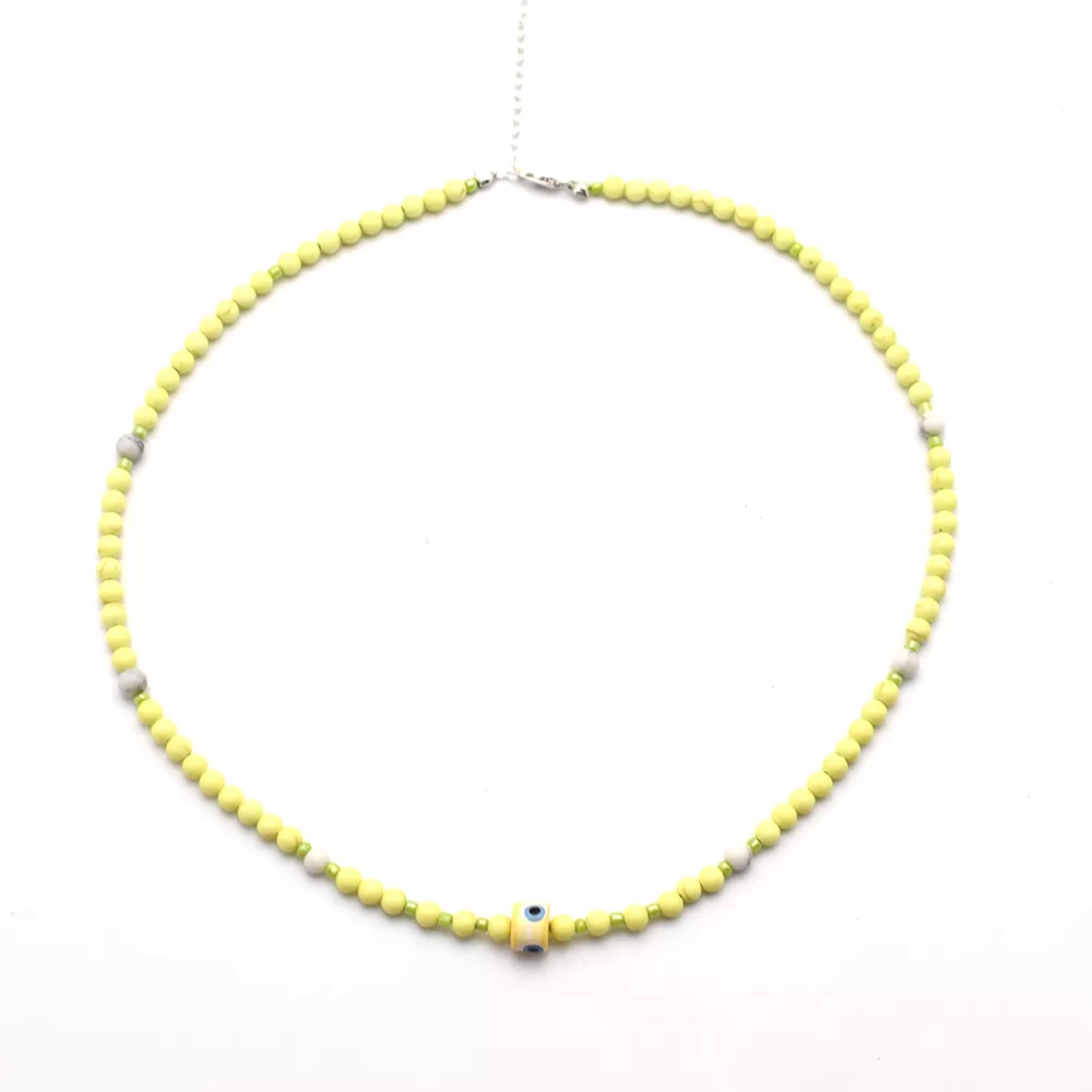 Yellow Beaded Necklace